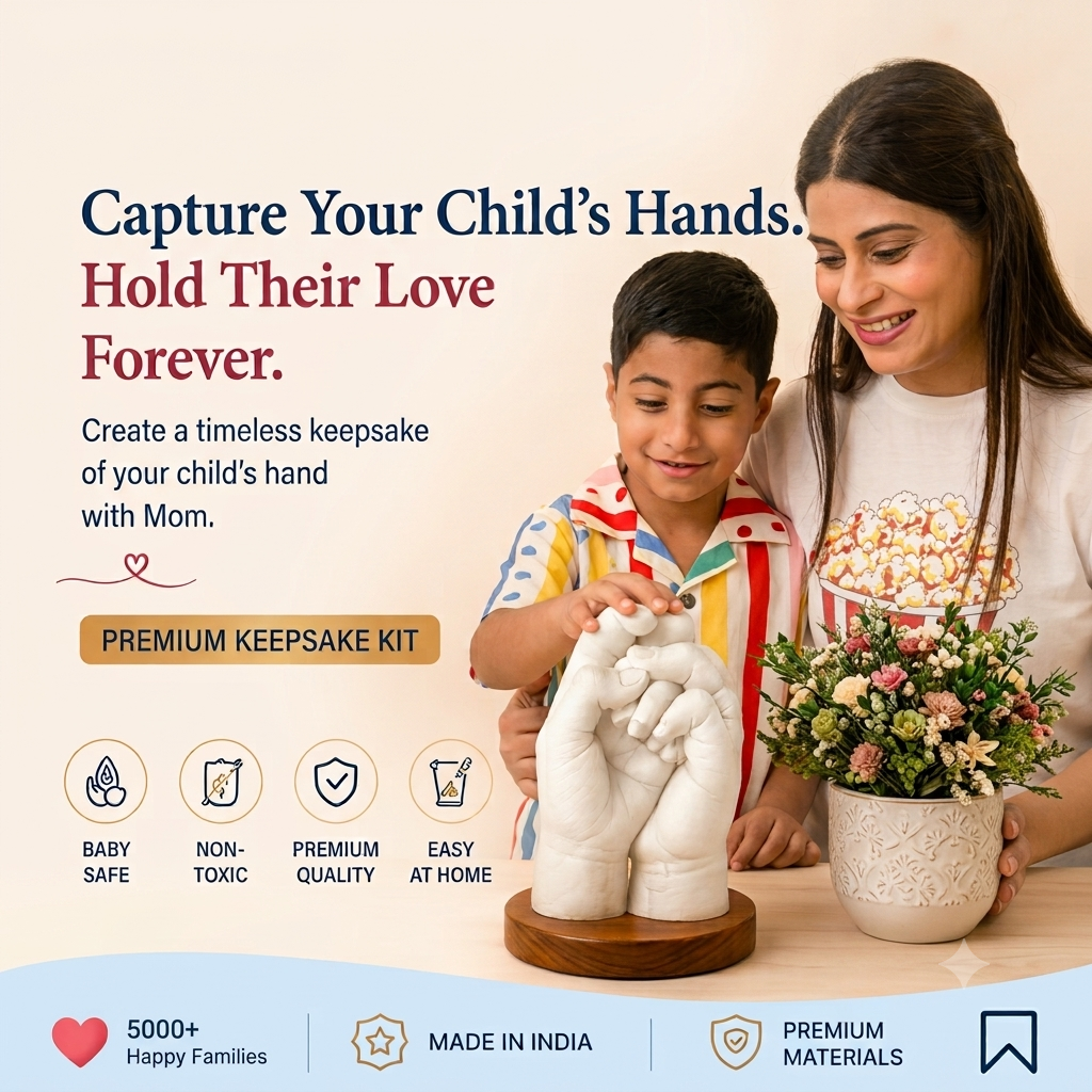 Forever Together – Mom & Child Hand Casting Kit