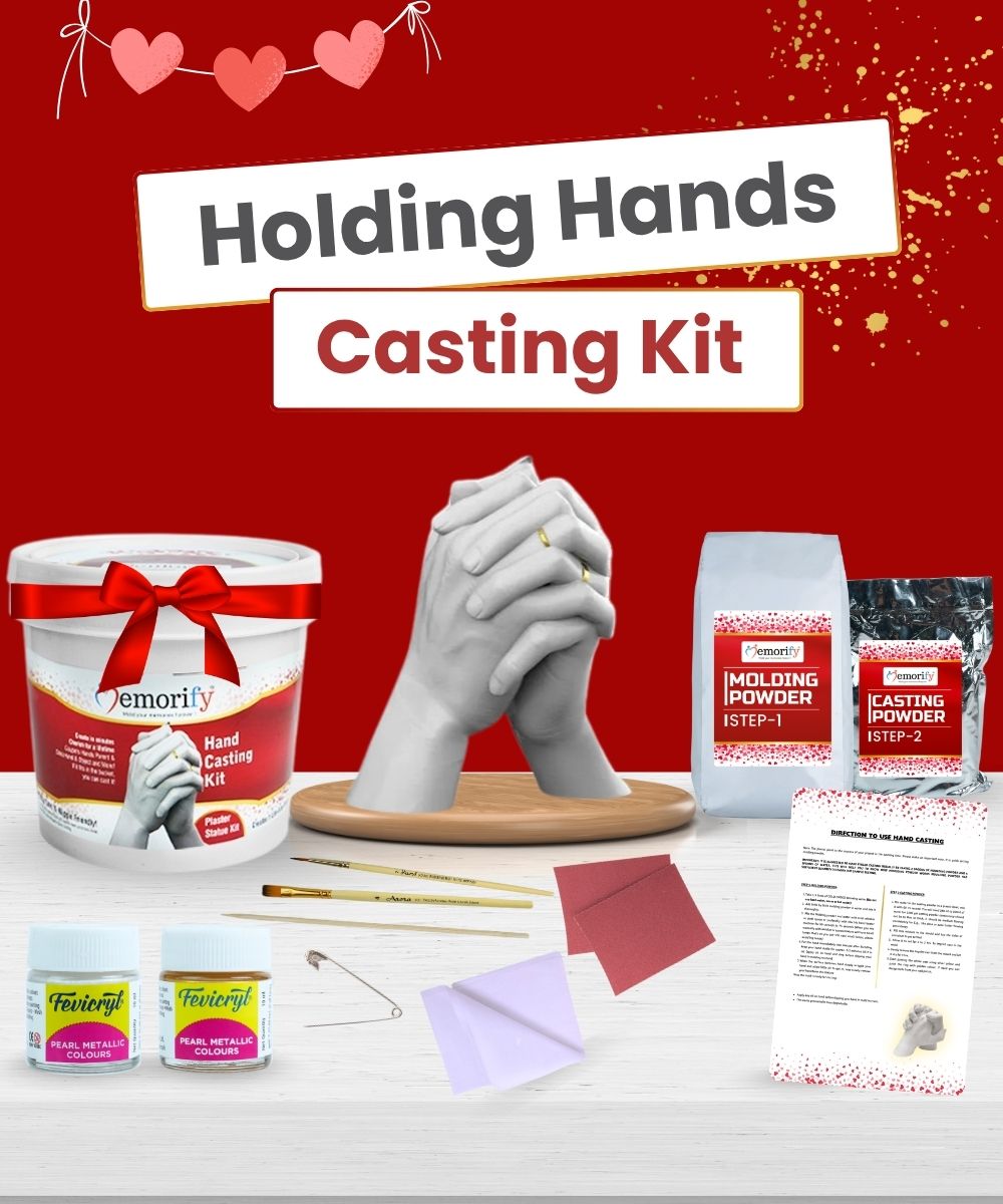 Memorify Hand Casting Kit for Couple I Marriage Anniversary Gift, Couple Gifts for Wedding, Unique Gifts.