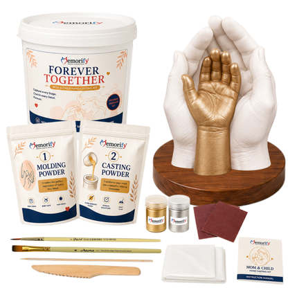 Forever Together - Mom & Child Hand Casting Kit