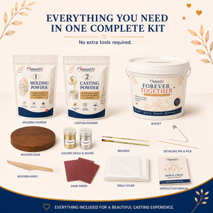 Forever Together - Mom & Child Hand Casting Kit