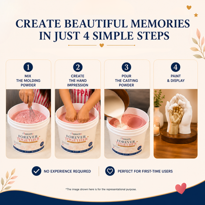 Forever Together - Mom & Child Hand Casting Kit