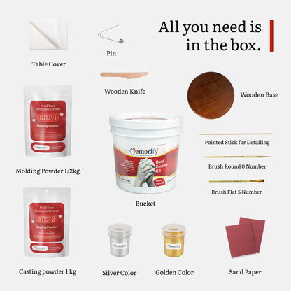 "Preserve Your Love Forever"   The Perfect Couple's Hand Casting Kit