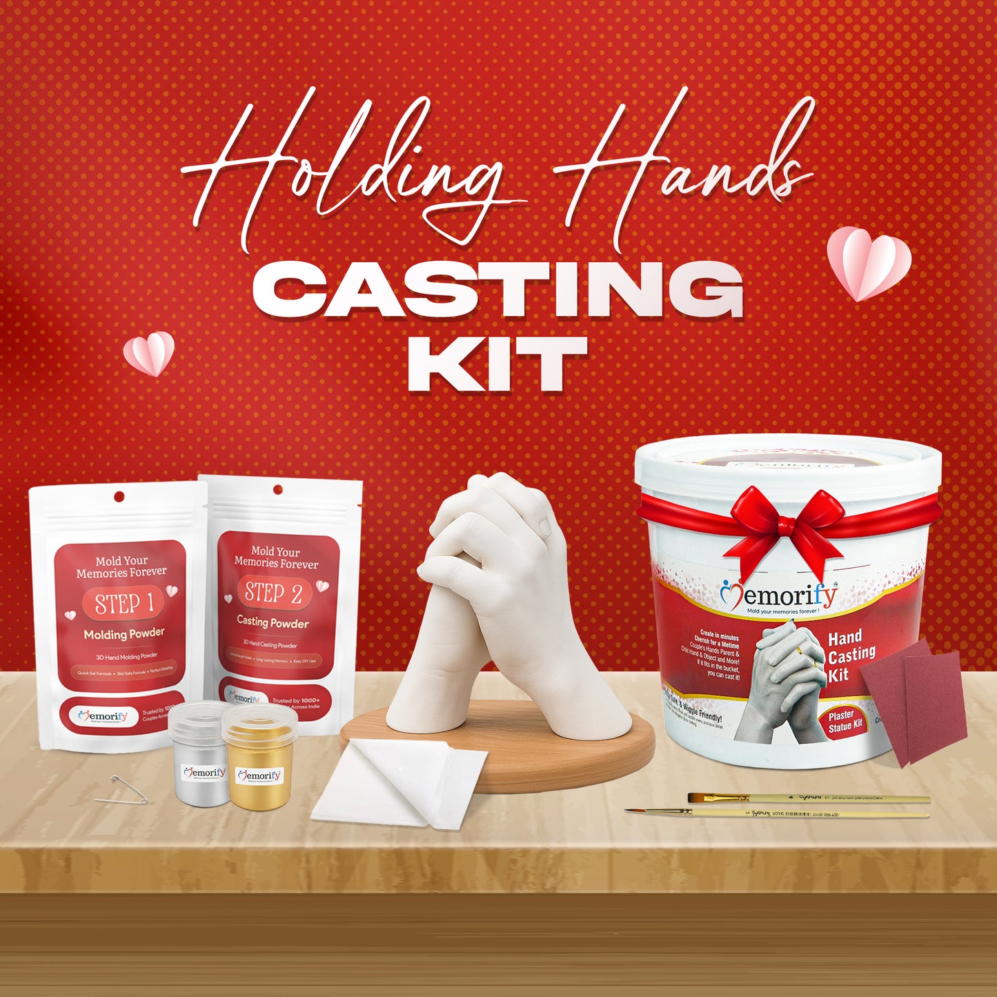 "Preserve Your Love Forever"   The Perfect Couple's Hand Casting Kit