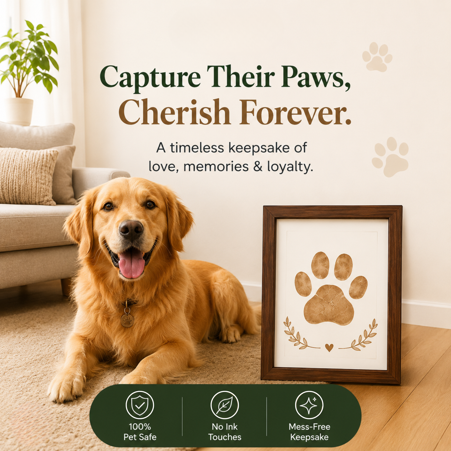 Tiny Toes | Inkless Footprint Frame